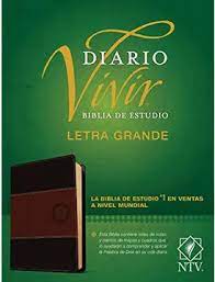 Biblia NTV de estudio del diario vivir sentipiel manual café café claro letra grande