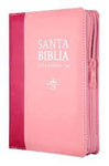 Biblia Reina Valera 60 chica letra grande rosa rosa con índice y cierre 11 P PJR