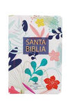 Biblia Reina Valera 60 mediana letra grande semiflexible flores 12P PJR
