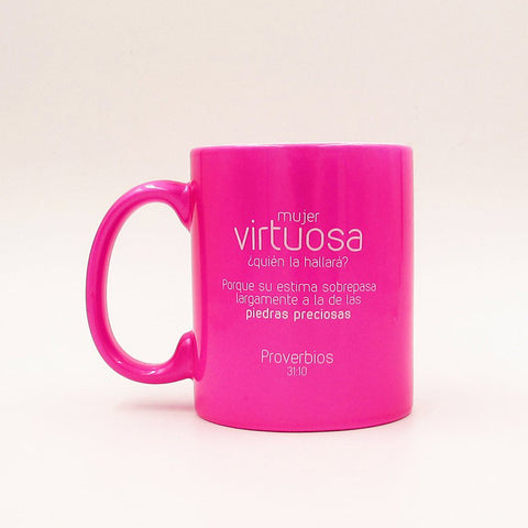 Taza brillo mujer virtuosa