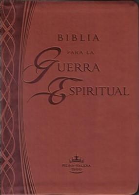 Biblia Reina Valera 60 para la Guerra Espiritual Piel imitacion piel cafe