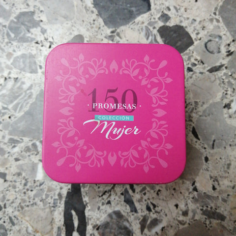Caja metalica 150 promesas biblicas