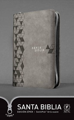Biblia NTV Edición zíper gris SP 8.25 puntos