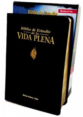 Biblia Reina Valera 60 de estudio vida plena  imitación piel