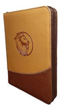 Biblia Reina Valera 60 letra gigante beige café león índice cierre letra gigante PJR