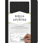 Biblia Reina Valera 60 de apuntes negro símil piel 8.5 pts