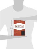B. RVR 1960 Letra Grande Tamaño Manual, negro imitación piel con índice