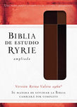 Biblia Reina Valera 60 de estudio Ryrie ampliada  dúo tono marrón