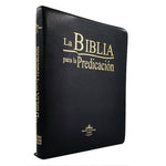 Biblia Reina Valera 60 letra grande estudio para la predicación negra, cierre e índice