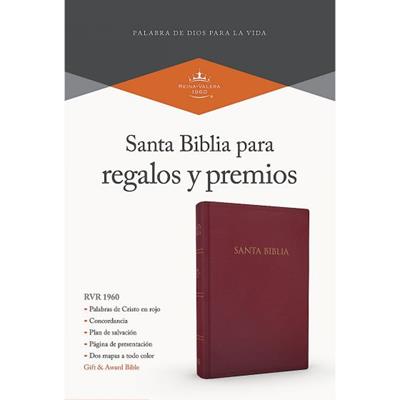 Biblia Reina Valera 60 Regalos y premios borgoña imitación piel 8P