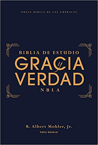 Biblia NBLA de Estudio Gracia y Verdad, Tapa Dura, Interior a dos colores
