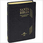 Biblia Reina Valera 60 compacta vinil negro con índice fuente de bendiciones