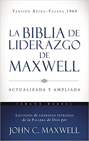 Biblia de liderazgo de Maxwell Reina Valera 60- Tamaño manual  tapa dura