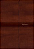 Biblia Letra Gigante marrón, símil piel y solapa con imán RVR1960