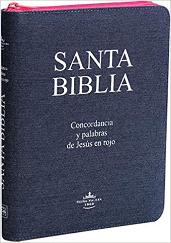B. RVR60 letra gigante Mezclilla con cierre color rosa RVR084CLGIPJRZA