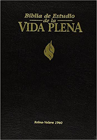 Biblia Reina Valera 60 vida plena piel especial negro