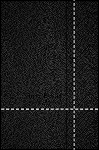 Biblia RVR60 de Promesas - Tamaño Manual- Edición Negro Imitación Piel Con Cierre
