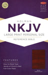 B. NKJV large print personal size reference brown