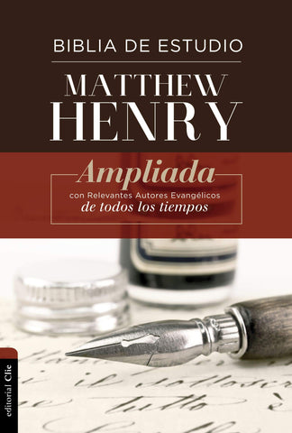 Biblia Reina Valera 77 de Estudio Matthew Henry tapa dura