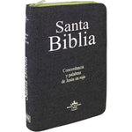 Biblia Reina Valera 60 letra grande cierre mediana jeans verde PJR