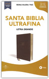 Biblia Ultra fina letra grande Leathersoft café interior a dos colores