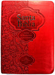 Biblia Reina Valera 60 imitación rojo fuerte con fuente de bendiciones