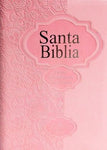 Biblia Reina Valera 60 chica rosa con fuente de bendiciones