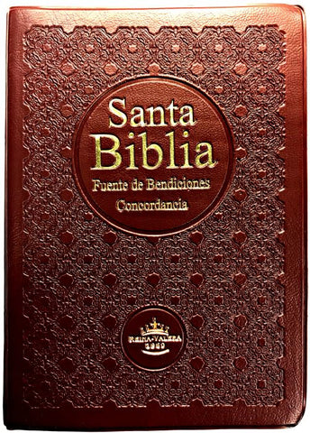 Biblia Reina Valera 60 compacta fuente de bendiciones vinil vino