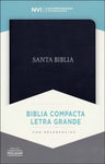 Biblia Ref NVI compacta letra grande negro piel fabricada