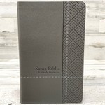 Biblia Reina Valera 60 de promesas edición gris manual letra grande 12P