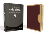 Biblia Reina Valera 60 vida plena dos tonos rojo/beige
