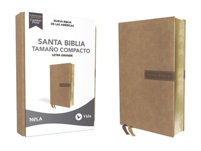 Biblia NBLA  Compacta Leathersoft Beige edicion letra roja