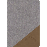 Biblia Reina Valera 60 letra grande manual gris marrón sentipiel 12P