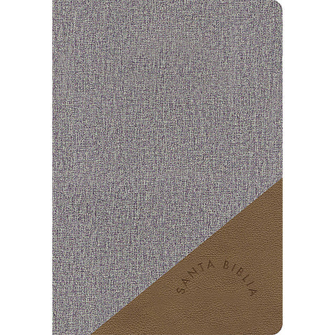 Biblia Reina Valera 60 letra grande manual gris marrón sentipiel 12P