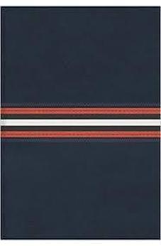 B. RVR60 letra grande tamaño manual azul marino piel fabricada con índice