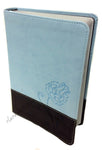 Biblia NTV compacta sentipiel azul chocolate letra grande