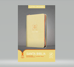 Biblia NTV edición zíper letra grande beige