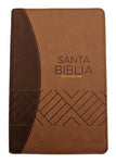 Biblia Reina Valera 60 bitono cafe/ marron piel cierre
