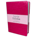 Biblia Letra Gigante Reina Valera 60, imit. piel rosa bitono