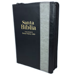 Biblia Letra Gigante con Cierre RV1960: imit. piel duotono negro