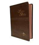 Biblia Reina Valera 60 bolsillo vinil café