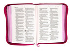 Biblia Reina Valera Contemporánea Valientes con Jesús Rosa Palabras de Jesús en rojo