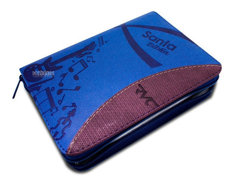 Biblia Reina Valera Contemporánea  chica imitación piel azul vino tinto letra grande PJR