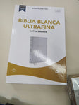 Biblia Reina Valera 60 Ultra fina Blanca letra grande 10 P (Boda, bautizo, presentación y cumpleaños)