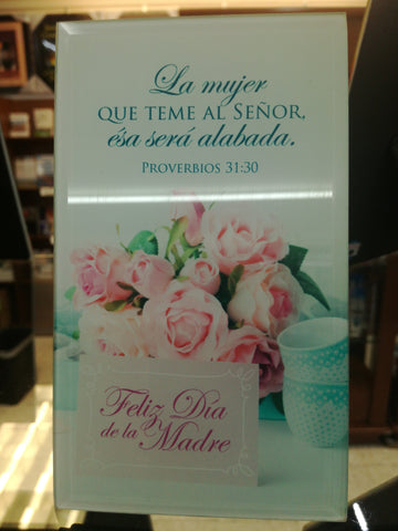 Cuadro de cristal chico la mujer que teme