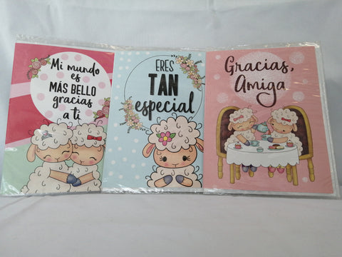 Tarjeta especial algodoncitas