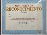 Certificado reconocimiento general