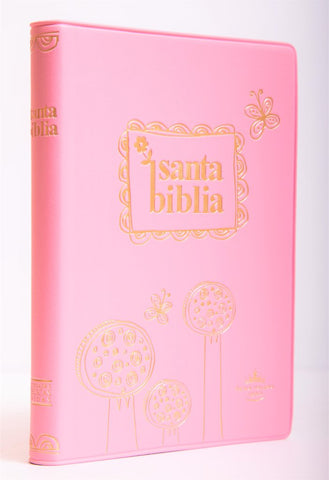 Biblia Reina Valera chica pc vinil rosa