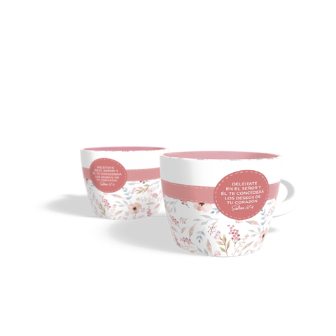 Taza floral deleitate