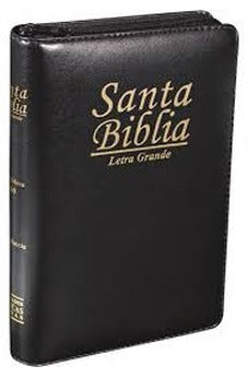 Biblia Reina Valera 60 chica negro fuente de bendiciones con cierre e índice